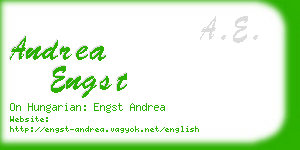 andrea engst business card